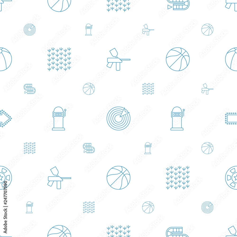 Poster game icons pattern seamless white background