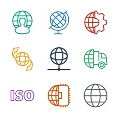 Fototapeta premium 9 international icons