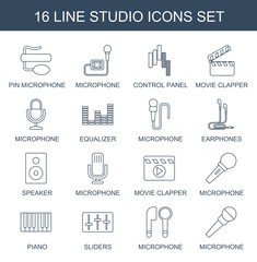 16 studio icons