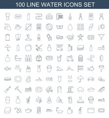 100 water icons
