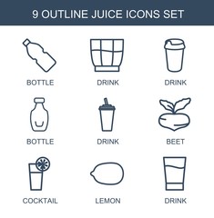 9 juice icons
