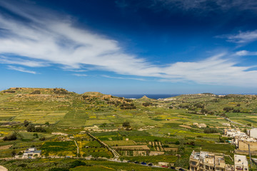 Fototapeta na wymiar Victoria (also known as Rabat) is the capital of Gozo Island, in Malta