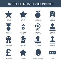 16 quality icons