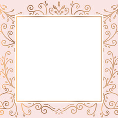 Gold frame background