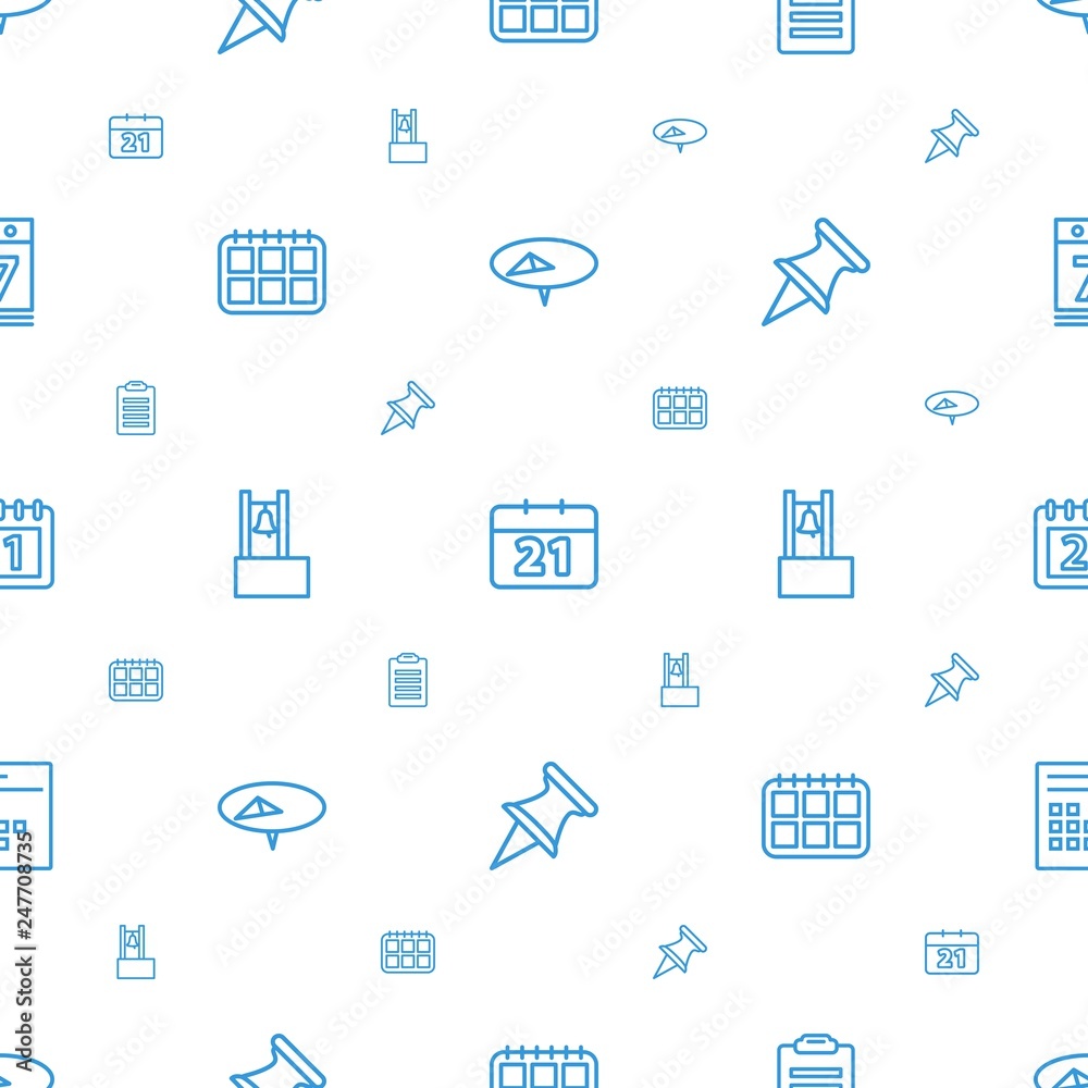Poster reminder icons pattern seamless white background