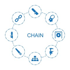 8 chain icons