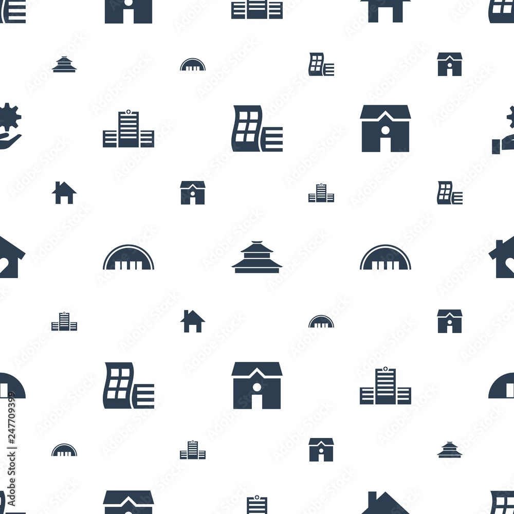 Poster structure icons pattern seamless white background