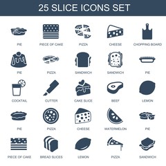 25 slice icons