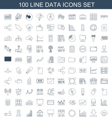100 data icons