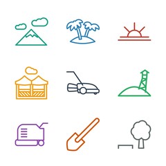9 landscape icons