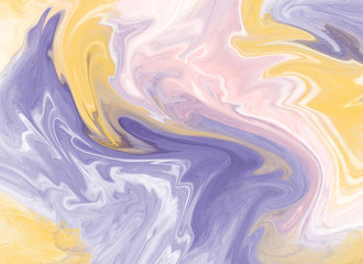 Purple, yellow and pink abstract watercolor background