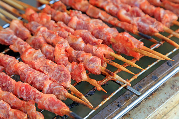 Roast mutton in a restaurant