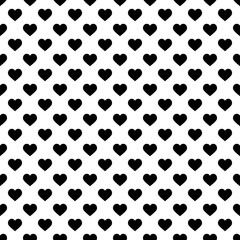 Materiał do szycia Seamless pattern with hearts. Hand painted pastel crayon. Grunge background. Design element for wallpapers, wedding invitations, birthday card, scrapbooking, fabric print etc. Vector illustration.