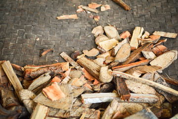 Natural herbal bark Medicines branch of dry on threshing basket