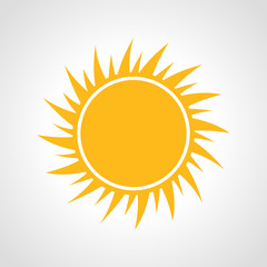 Sun Icon. Multicolored weather icon 
