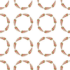 Vector illustration. colorful flat leaf of plant or flower or branch. Decor floral plant frame design. botanic seamless pattern.