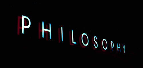 PHILOSOPHY の文字　サイン