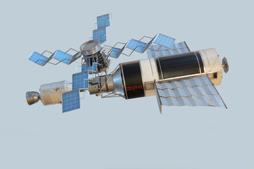 Model of orbital space station Skylab