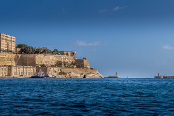 Fototapeta na wymiar Grand Harbour - Valletta & Vittoriosa / Birgu in Malta