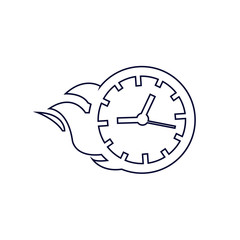 Clock icon, Vector illustration Time icon