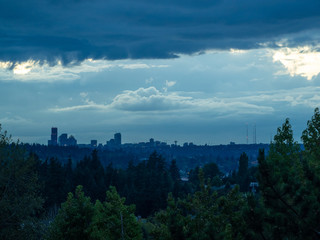 Seattle Skyline Sunset