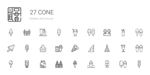 cone icons set