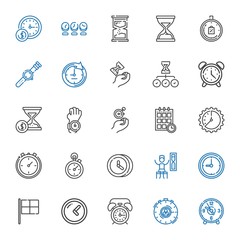 timer icons set