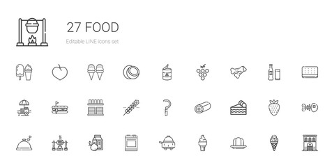 food icons set