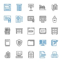 document icons set