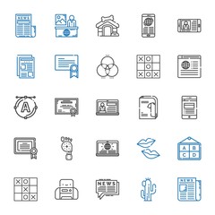 print icons set