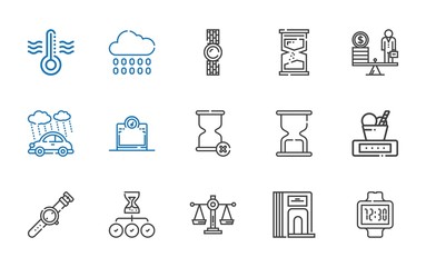 measure icons set