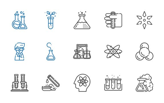 scientific icons set