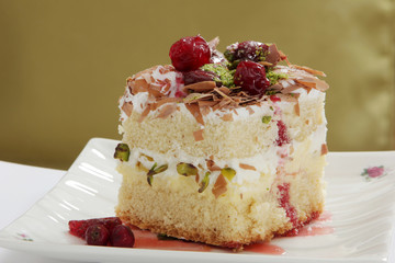 fruity birthday cake