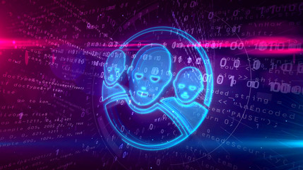 Social media communications 3D illustration