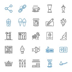 menu icons set