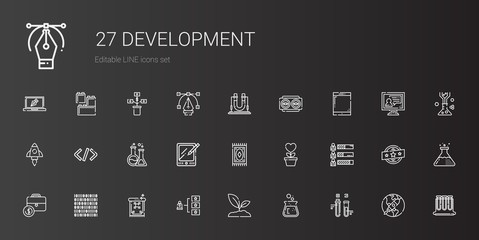 development icons set