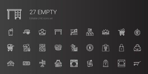 empty icons set