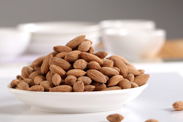 salted and roasted almonds 