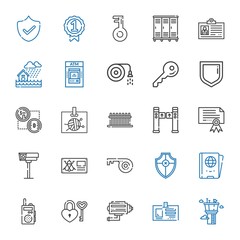 security icons set