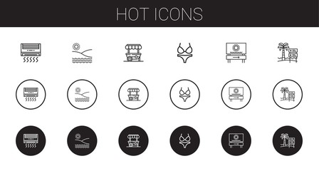 hot icons set