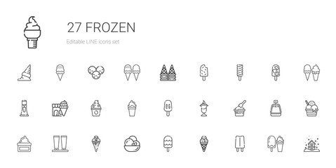 frozen icons set
