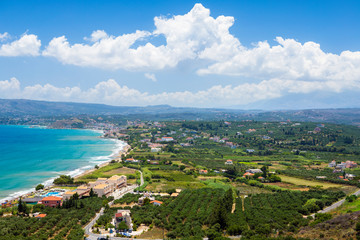 Fototapeta na wymiar Picturesque bay on Crete island near Chania, Greece