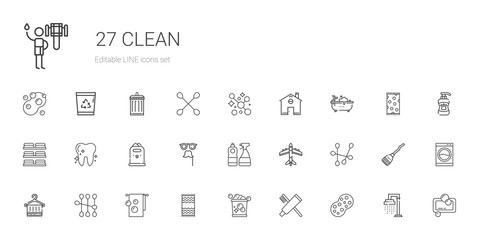 clean icons set