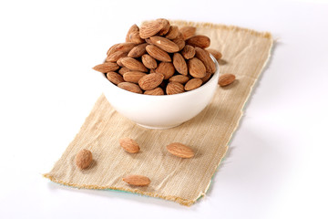 salted and roasted almonds 