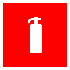 fire extinguisher icon. vector illustration