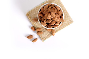 salted and roasted almonds 