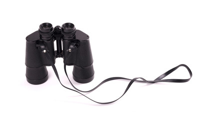 Vintage binoculars isolated