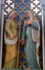 Fototapeta na wymiar Visitation of the Blessed Virgin Mary