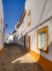 Fototapeta na wymiar Rue typique à Arronches, Alentejo, Portugal