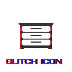 Furniture icon flat.